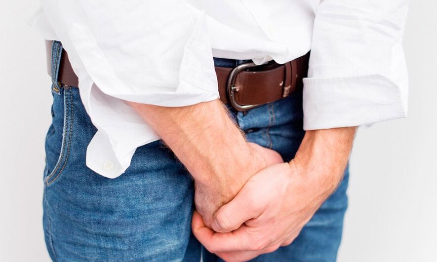 Dolore nell'area inguinale con prostatite